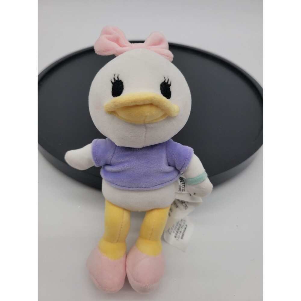 Disney Daisy Duck nuiMOs Plush Small 7 in Pink Bow Purple Shirt 2022